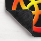 Rainbow Trinity Knot Celtic Cat Mousepad Muismat (Hoek)