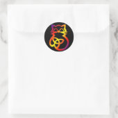 Rainbow Trinity Knot Celtic Cat Stickers (Tas)
