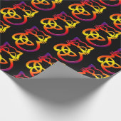Rainbow Trinity Knot Celtic Cat Wrapping Paper Cadeaupapier (Hoek)