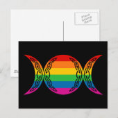 Rainbow Triple Goddess Symbol Briefkaart (Voorkant / Achterkant)