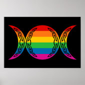 Rainbow Triple Goddess Symbol Poster (Voorkant)