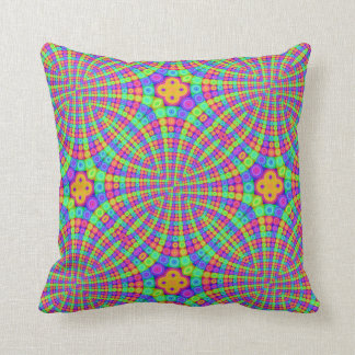 Rainbow Trippy Circles Pillow Kussen