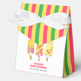 Rainbow Tropical Fruit Ice Cream Pop Baby shower Bedankdoosjes