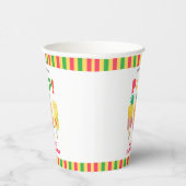 Rainbow Tropical Fruit Ice Cream Pop Baby shower Papieren Bekers (Rechts)