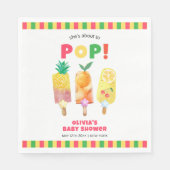 Rainbow Tropical Fruit Ice Cream Pop Baby shower Servet (Voorkant)