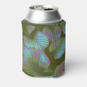 Rainbow Tropical Leaves Blikjeskoeler (Blikje Achterkant)