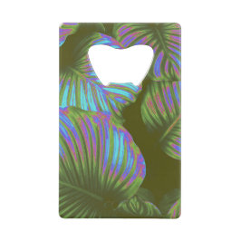 Rainbow Tropical Leaves Creditkaart Flessenopener