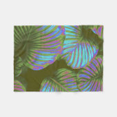 Rainbow Tropical Leaves Fleece Deken (Voorkant (Horizontaal))