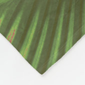 Rainbow Tropical Leaves Fleece Deken (Hoek)