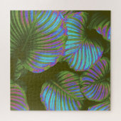 Rainbow Tropical Leaves Jigzaag Puzzle Legpuzzel (Horizontaal)