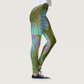 Rainbow Tropical Leaves Leggings (Rechts)