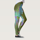 Rainbow Tropical Leaves Leggings (Rechts)