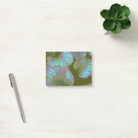 Rainbow Tropical Leaves Post-it® Notes (Kantoor)