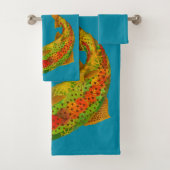 Rainbow Trout 5 van Aspen Leaf Bad Handdoek (Insitu)