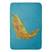 Rainbow Trout 5 van Aspen Leaf Badmat (Voorkant Verticaal)
