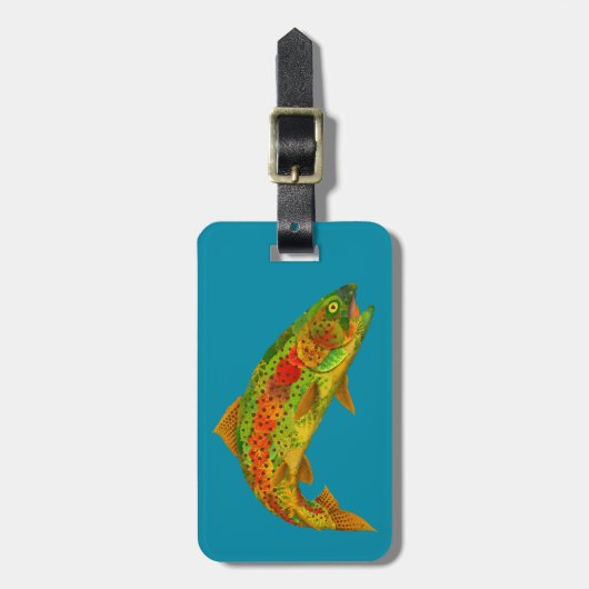 Rainbow Trout 5 van Aspen Leaf Bagagelabel (Voorkant verticaal)