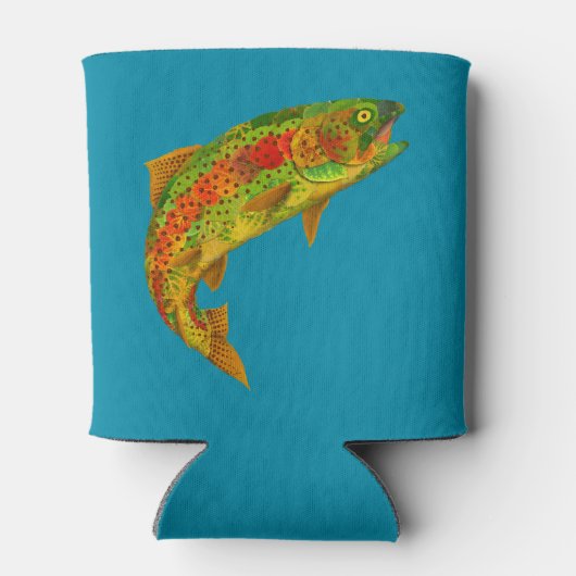 Rainbow Trout 5 van Aspen Leaf Blikjeskoeler (Achterkant)