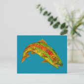 Rainbow Trout 5 van Aspen Leaf Briefkaart (Staand voorkant)