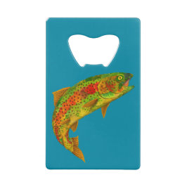Rainbow Trout 5 van Aspen Leaf Creditkaart Flessenopener