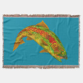 Rainbow Trout 5 van Aspen Leaf Deken (Voorkant)