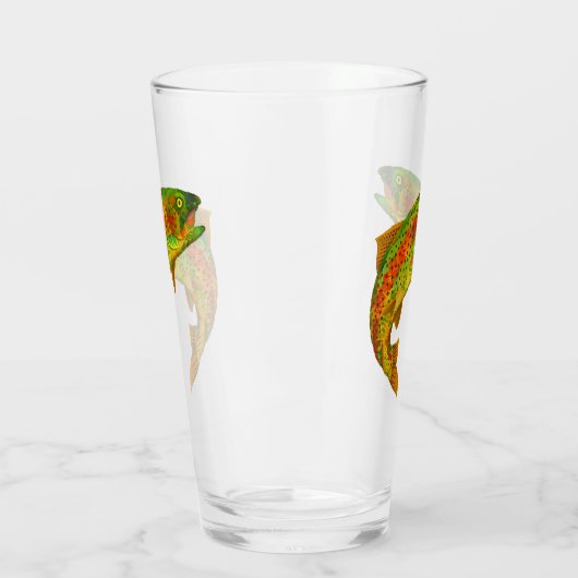 Rainbow Trout 5 van Aspen Leaf Glas (Links)
