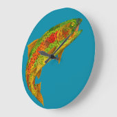 Rainbow Trout 5 van Aspen Leaf Grote Klok (Hoek)