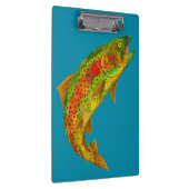 Rainbow Trout 5 van Aspen Leaf Klembord (Rechts)
