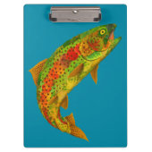 Rainbow Trout 5 van Aspen Leaf Klembord (Voorkant)