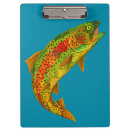 Rainbow Trout 5 van Aspen Leaf Klembord