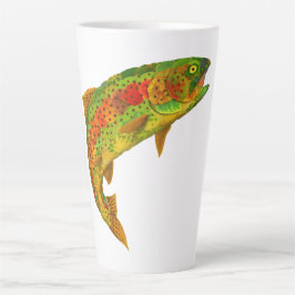 Rainbow Trout 5 van Aspen Leaf Latte Mok