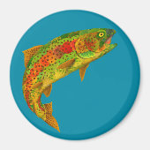 Rainbow Trout 5 van Aspen Leaf Magneet (Voorkant)