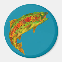 Rainbow Trout 5 van Aspen Leaf Magneet