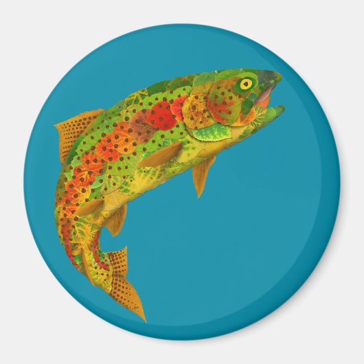 Rainbow Trout 5 van Aspen Leaf Magneet (Voorkant)