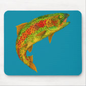Rainbow Trout 5 van Aspen Leaf Muismat (Voorkant)