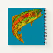 Rainbow Trout 5 van Aspen Leaf Notitieboek (Achterkant)