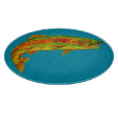 Rainbow Trout 5 van Aspen Leaf Snijplank (Hoek)