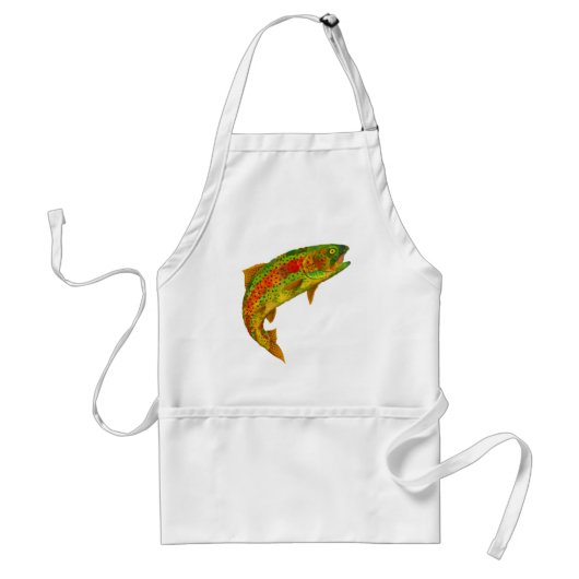 Rainbow Trout 5 van Aspen Leaf Standaard Schort (Voorkant)