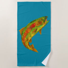 Rainbow Trout 5 van Aspen Leaf Strandlaken