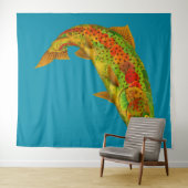 Rainbow Trout 5 van Aspen Leaf Wandkleed (In Situ (horizontaal))