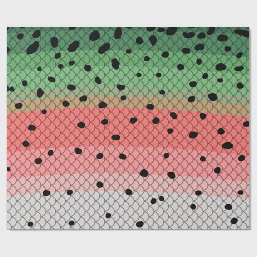 Rainbow Trout Art Vist decor Cadeaupapier (Vlak)