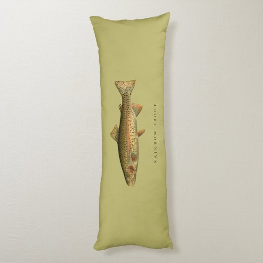 Rainbow Trout Body Pillow Lichaamskussen (Achterkant (Verticaal))