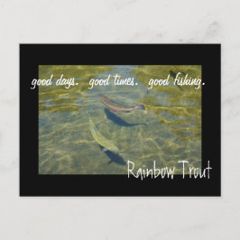 Rainbow Trout briefkaarten Good Days Times Vist
