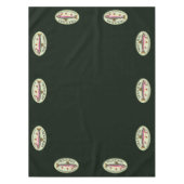 Rainbow Trout Bum Fly Fishing Green Cotton Tafelkleed (Voorkant)