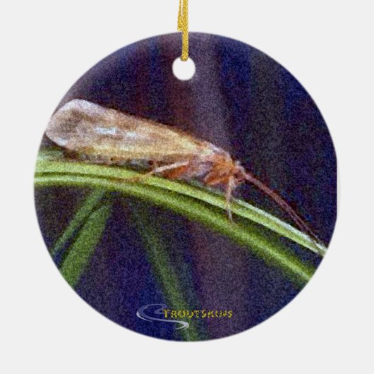 Rainbow Trout - Caddisfly Ornament (Achterkant)