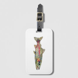 Rainbow Trout Fish Luggage Tag Bagagelabel