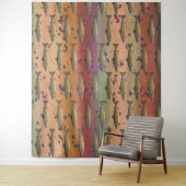 Rainbow Trout Fish Pattern for Fly Fishermen Wandkleed (In situ)