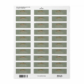 Rainbow Trout - Fly Fisherm Return Address Label   (Full Sheet)