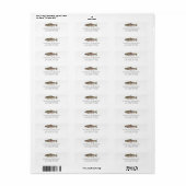 Rainbow Trout - Fly Fisherm Return Address Label   (Full Sheet)