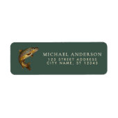 Rainbow Trout - Fly Fisherm Return Address Label   (Voorkant)