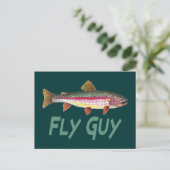 Rainbow Trout Fly FIshing Briefkaart (Staand voorkant)